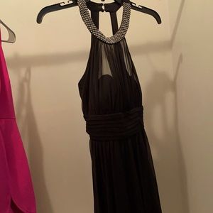 Black rhinestone dress